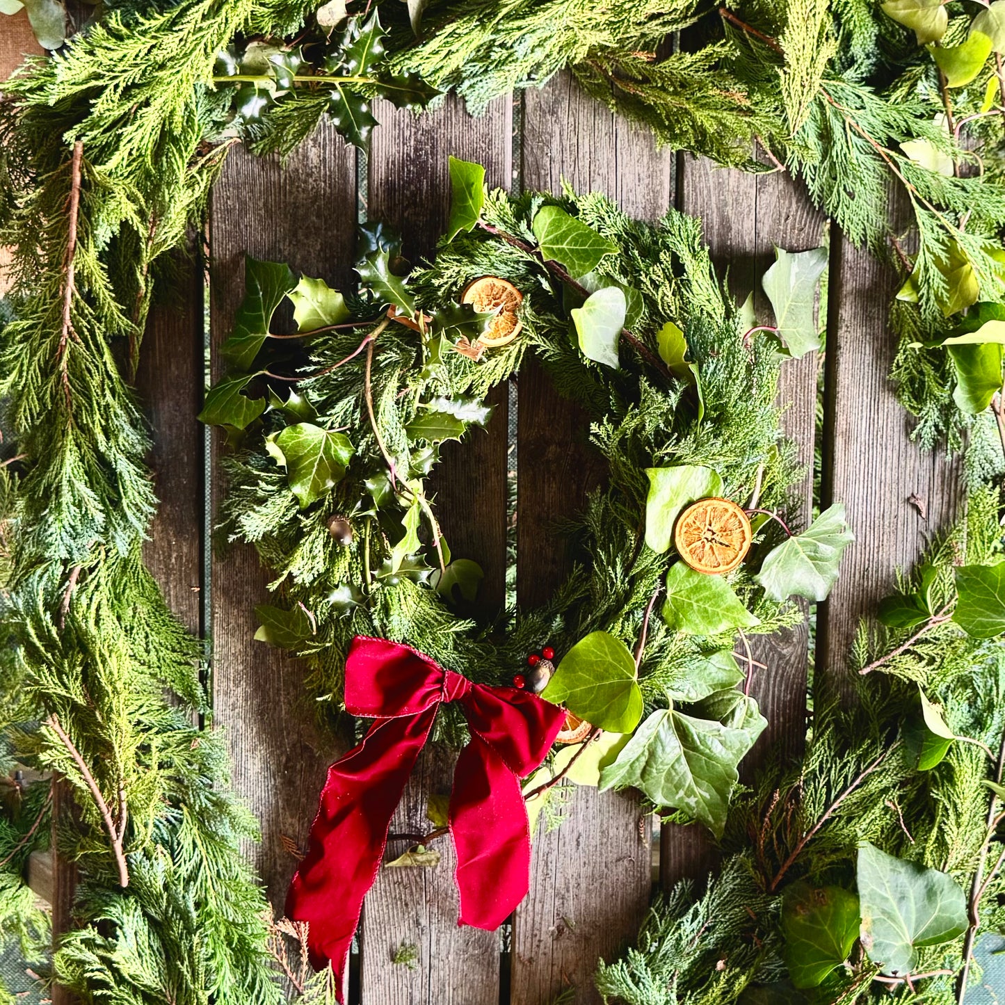 The Burton Wreath Kit – Fresh DIY Christmas Wreath (Optional Moss Upgrade)