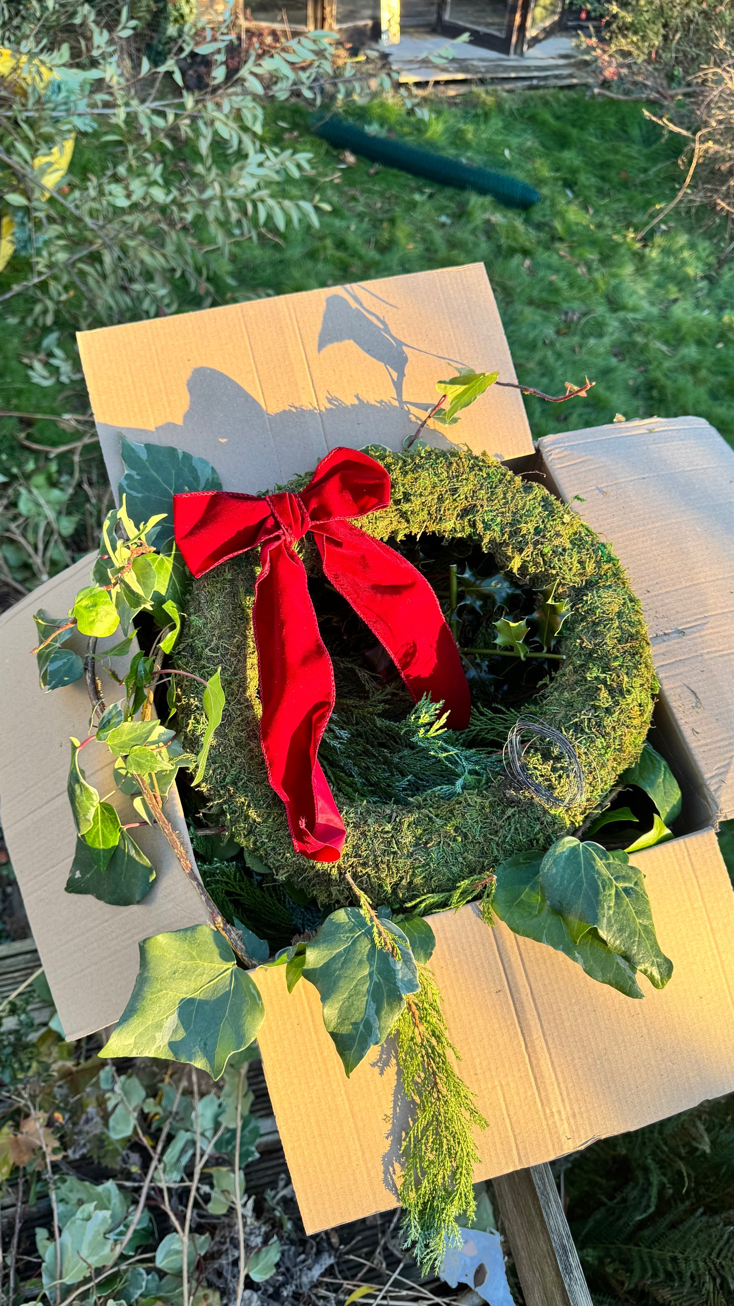 The Burton Wreath Kit – Fresh DIY Christmas Wreath (Optional Moss Upgrade)