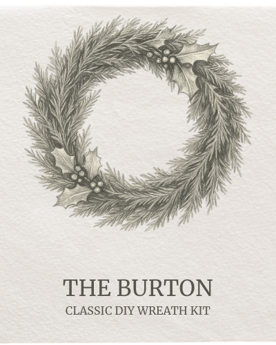 The Burton Wreath Kit – Fresh DIY Christmas Wreath (Optional Moss Upgrade)